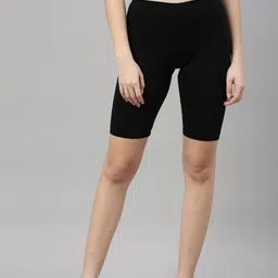 Kryptic Women Black Slim Fit Shorts-picture-19