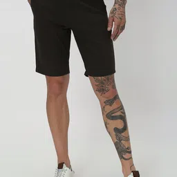 Mufti Men Olive Green Slim Fit Shorts-image-68