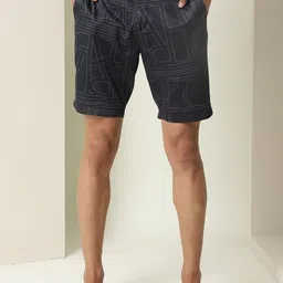 RARE RABBIT Men Osin Printed Cotton Slim Fit Mid-Rise Shorts-image-45