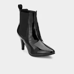ADORLY Women Pointed Toe Mid Top Kitten -Heel Narrow-Fit Chelsea Boots-51