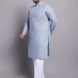 SOJANYA PLUS Plus Size Ethnic Motifs Printed Kurta With Pyjamas & Nehru Jacket-37