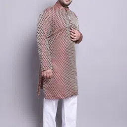 SOJANYA PLUS Woven Design Kurta With Pyjamas & With Nehru Jacket-picture-9