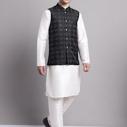 Jompers Regular Kurta & Pyjama With Nehru Jacket image 1