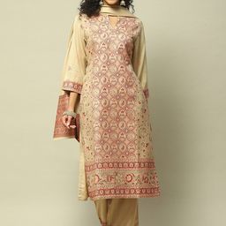 Rangriti Geometric Printed Straight Kurta With Palazzo & Dupatta-49