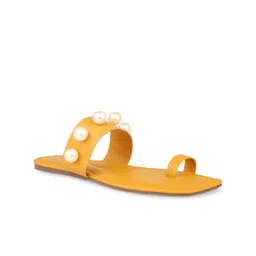 Inc 5 Embellished One Toe Flats-43