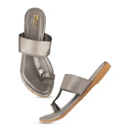 DESI COLOUR T-Strap One Toe Flats-picture-18