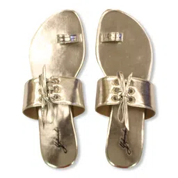 yellowsoles Women Silver-Toned One Toe Flats-picture-36