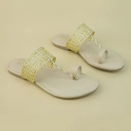 Ozuri Women One Toe Flats-image-37