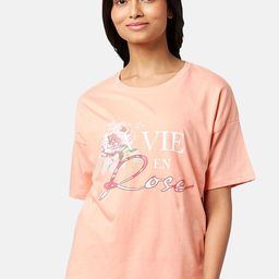Dreamz by Pantaloons Women Women Short Sleeves Cotton Lounge T-Shirt-picture-34