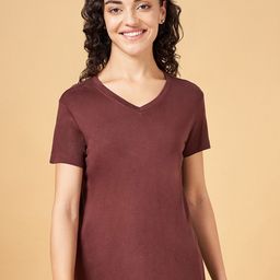 Dreamz by Pantaloons V-Neck Cotton Lounge Tshirts-image-46