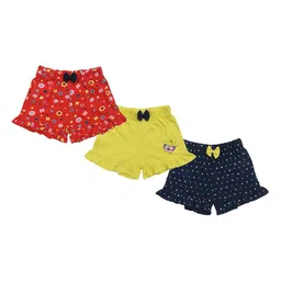 Clothe Funn Girls Pack of 3 Cotton Shorts-image-72