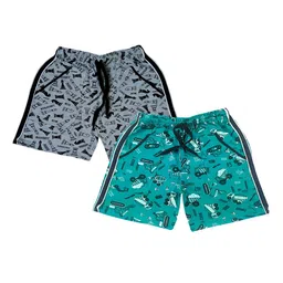 BAESD Boys Pack Of 2 Printed Cotton Shorts-image-73