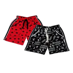 BAESD Boys Pack Of 2 Printed Cotton Shorts-image-94