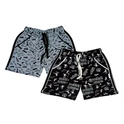 BAESD Boys Pack Of 2 Printed Cotton Shorts-image-93
