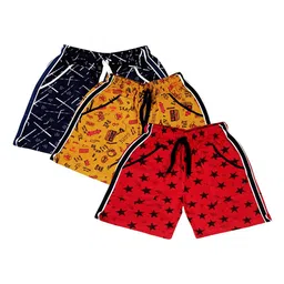 BAESD Boys Pack Of 3 Printed Cotton Shorts-image-56