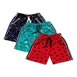 BAESD Boys Pack Of 3 Printed Cotton Shorts-image-16