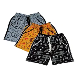 BAESD Boys Pack Of 3 Printed Cotton Shorts-image-67