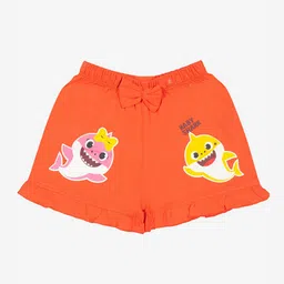 Bodycare Kids Girls Graphic Printed Mid-Rise Cotton Shorts-image-39