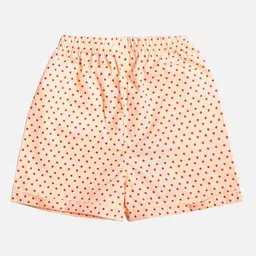Bodycare Kids Girls Polka Dots Printed Regular Fit Cotton Shorts-picture-36