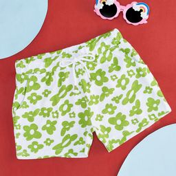 Pantaloons Junior Girls Floral Printed Cotton Casual Shorts-image-31