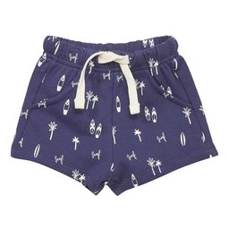 KIABI Infant Boys Conversational Printed Pure Cotton Shorts-36