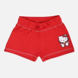 Kids Ville Girls Hello Kitty Printed Cotton Shorts-image-50