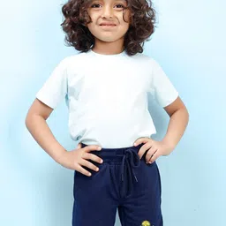 NUSYL Boys Graphic Printed Mid-Rise Cotton Shorts-image-80
