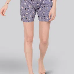LYRA Women Floral Printed Cotton Lounge Shorts-picture-30