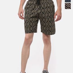 Dollar Men Pack Of 3 Abstract Printed Shorts-10