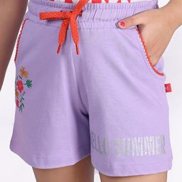 3PIN Girls Printed Mid-Rise Cotton Shorts-image-78