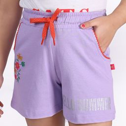 3PIN Girls Printed Mid-Rise Cotton Shorts-image-77
