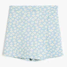 Koton Girls Floral Printed Shorts-picture-19