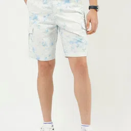 United Colors of Benetton Men Abstract Printed Cargo Shorts-picture-37