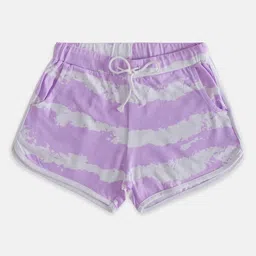 Pantaloons Junior Girls Abstract Printed Cotton Shorts-picture-23