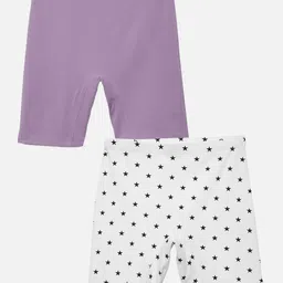mackly Girls Pack Of 2 Geometric Printed Shorts-image-98