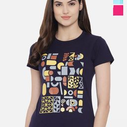 Fabflee Pack Of 3 Typography Printed Cotton T-shirts-picture-20