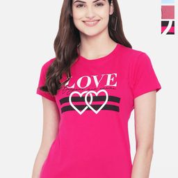 Fabflee Pack Of 3 Typography Printed Cotton T-shirts-picture-19