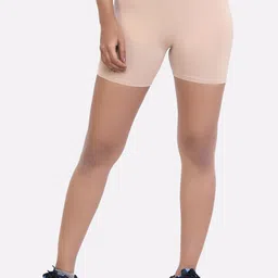 LAASA SPORTS Women Beige Skinny Fit Training or Gym Sports Shorts-20