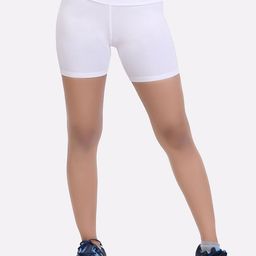 LAASA SPORTS Women White Skinny Fit Training or Gym Sports Shorts-image-55