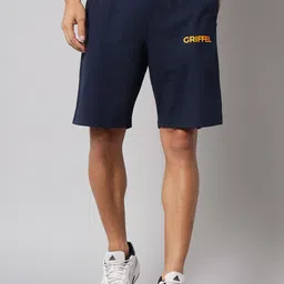 GRIFFEL Men High-Rise Cotton Shorts-image-78