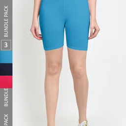 Jinfo Women Pack Of 3 Sports Shorts-picture-16