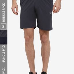 Alan Jones Men Pack Of 2 Slim Fit Mid-Rise Sports Shorts-image-23