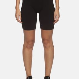 NOT YET by us Women Black Slim Fit Outdoor Sports Shorts-image-83