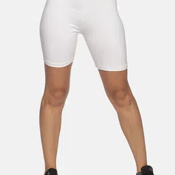 NOT YET by us Women White Slim Fit Outdoor Sports Shorts-image-82