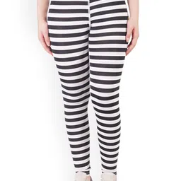 GOTO Striped High-Rise Dri-Fit Sports Tights-picture-41