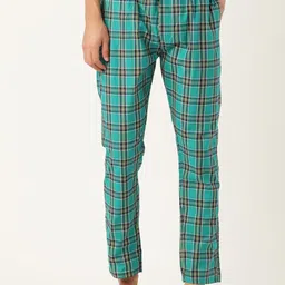 JAINISH Men Checked Pure Cotton Lounge Pants-picture-48