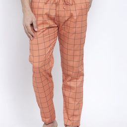JAINISH Men Checked Pure Cotton Lounge Pant-image-45