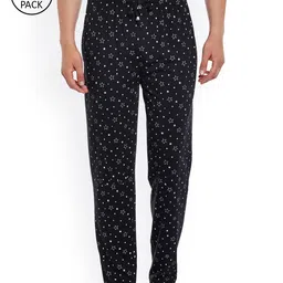 VIMAL Men Pack Of 2  Black Printed Lounge Pants-picture-24