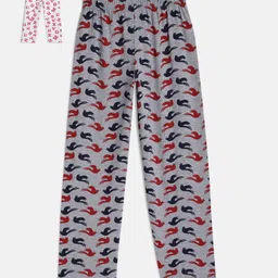 SINI MINI Girls Pack Of 2 Printed Lounge Pants-image-78
