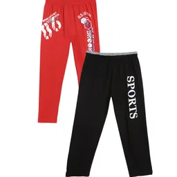 Fashionable Kids Pack Of 2 Printed Cotton Lounge Pants-image-18